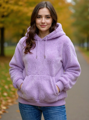 FAIRIANO Full Sleeve Self Design Women Sweatshirt