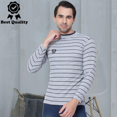 Marc Laurent Full Sleeve Striped Men Sweatshirt
