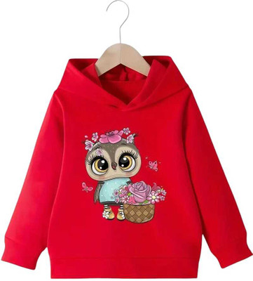 KEESOR Full Sleeve Printed Girls Sweatshirt