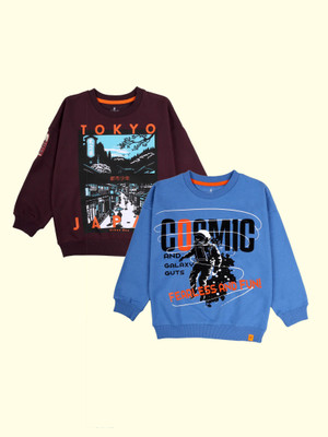 KiddoPanti Full Sleeve Printed Boys Sweatshirt