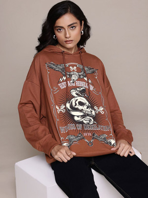Roadster Full Sleeve Printed Women Sweatshirt