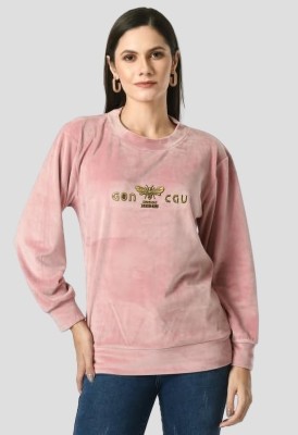 NEYSA Full Sleeve Self Design Women Sweatshirt