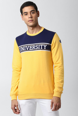 PETER ENGLAND Full Sleeve Color Block Men Sweatshirt