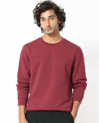 Rare Rabbit Full Sleeve Solid Men Sweatshirt