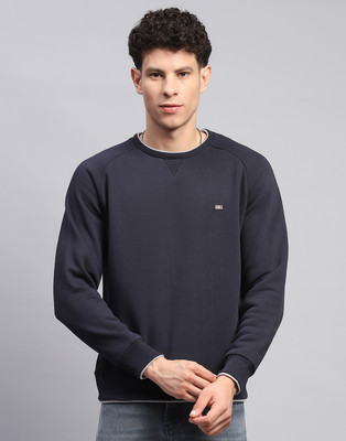 MONTE CARLO Full Sleeve Solid Men Sweatshirt