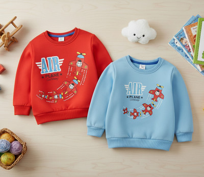 cottbray Full Sleeve Printed Boys & Girls Sweatshirt