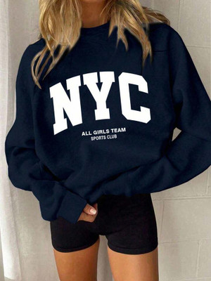 KASHIAN Full Sleeve Graphic Print Women Sweatshirt