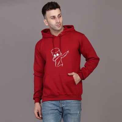 Rebnor Full Sleeve Graphic Print, Solid Men Sweatshirt