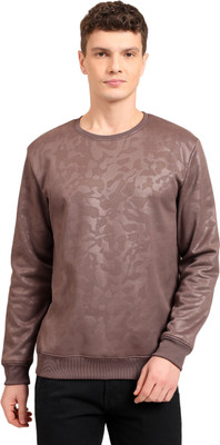 GLITO Full Sleeve Solid Men Sweatshirt