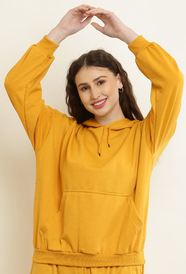 elegance redefined Full Sleeve Solid Women Sweatshirt