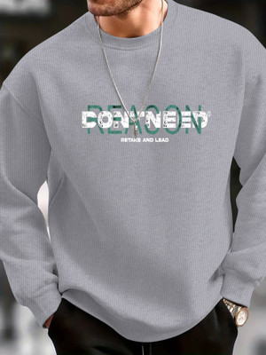 KAJARU Full Sleeve Self Design Men Sweatshirt