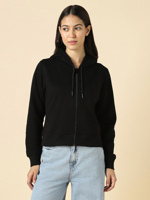 Allen Solly Full Sleeve Solid Women Sweatshirt
