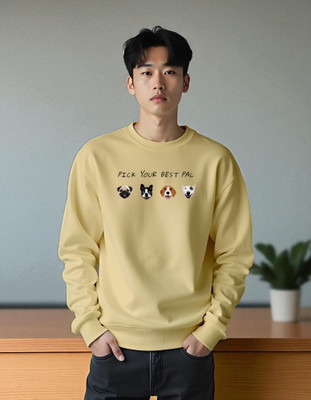 flyind Full Sleeve Graphic Print Men Reversible Sweatshirt