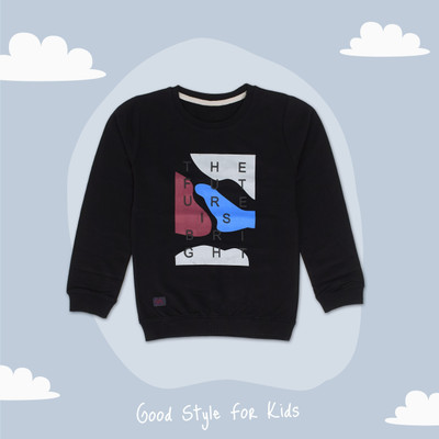 Color Hunt Full Sleeve Printed Boys Sweatshirt