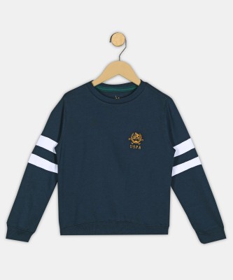 U.S. POLO ASSN. Full Sleeve Solid Boys Sweatshirt