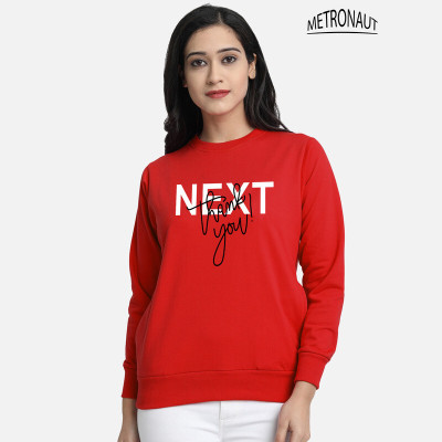 METRONAUT Full Sleeve Graphic Print Women Sweatshirt