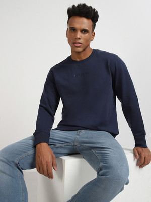 LEE Full Sleeve Solid Men Sweatshirt