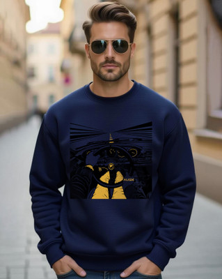 AOOSH Full Sleeve Graphic Print Men Sweatshirt