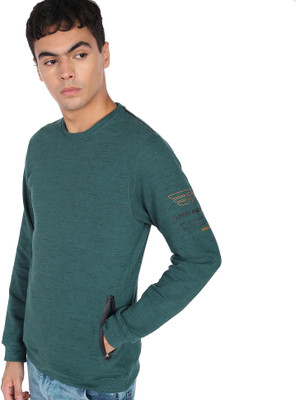 FLYING MACHINE Full Sleeve Self Design Men Sweatshirt