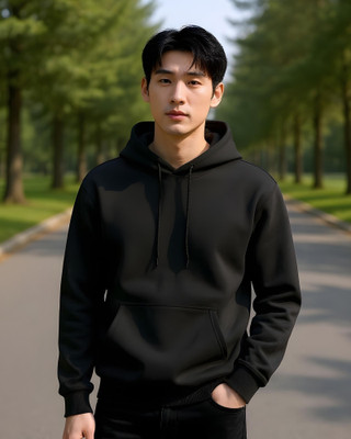 flyind Full Sleeve Solid Men Sweatshirt