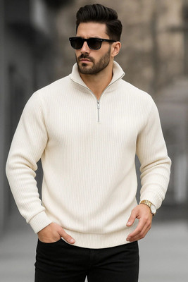 AZIZAN Full Sleeve Solid Men Sweatshirt