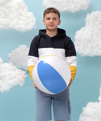 instafab Full Sleeve Color Block Boys Sweatshirt