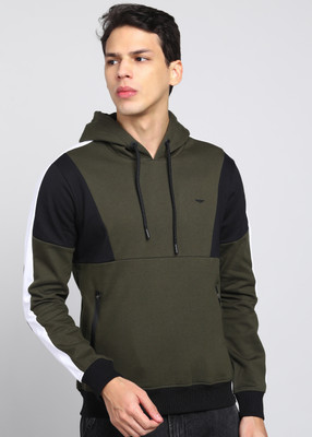 PARK AVENUE Full Sleeve Color Block Men Sweatshirt