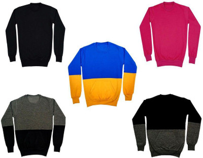 AE Trends Full Sleeve Color Block Boys Sweatshirt