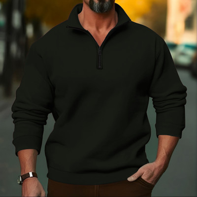 HouseOfCommon Full Sleeve Solid Men Sweatshirt