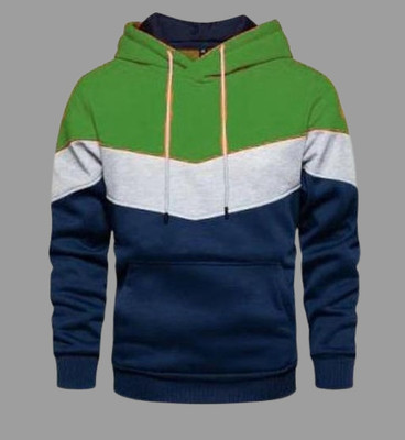 TOROLY Full Sleeve Color Block Men Sweatshirt