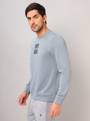 TECHNOSPORT Full Sleeve Solid Men Sweatshirt