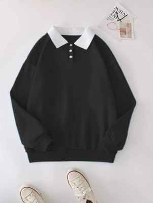 WAYIT FASHION Full Sleeve Solid Women Sweatshirt