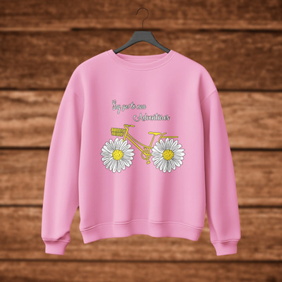 S S Sentur tex Full Sleeve Printed Girls Sweatshirt
