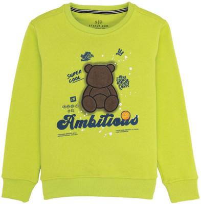 Status Quo Full Sleeve Printed Boys Sweatshirt