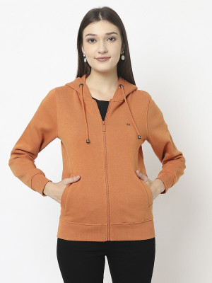 CRIMSOUNE CLUB Full Sleeve Solid Women Sweatshirt