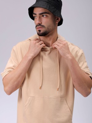 The Indian Garage Co. Short Sleeve Solid Men Sweatshirt