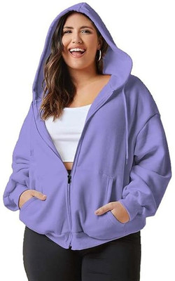 FUNKY MONKEY Full Sleeve Solid Women Sweatshirt