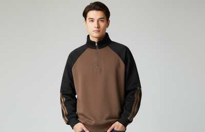 THREADMILE Full Sleeve Striped Men Sweatshirt