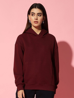 Timyka Full Sleeve Solid Women Sweatshirt