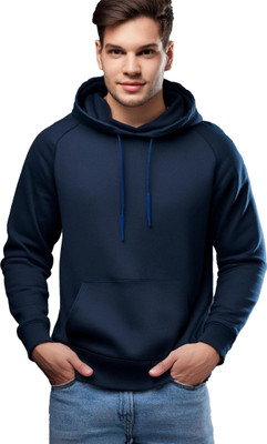 JEDFER Full Sleeve Solid Men Sweatshirt