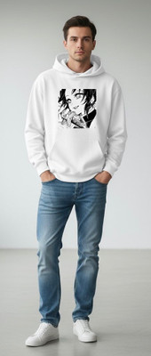Snazzory Full Sleeve Self Design, Graphic Print Men Sweatshirt