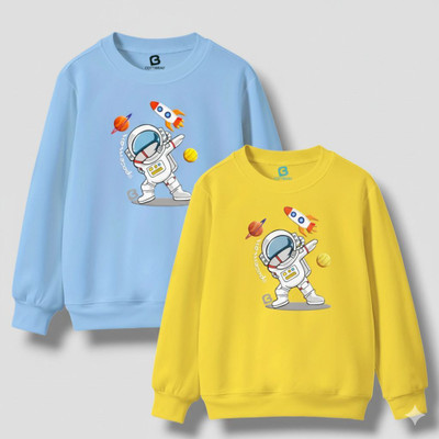 cottbray Full Sleeve Graphic Print Boys Sweatshirt
