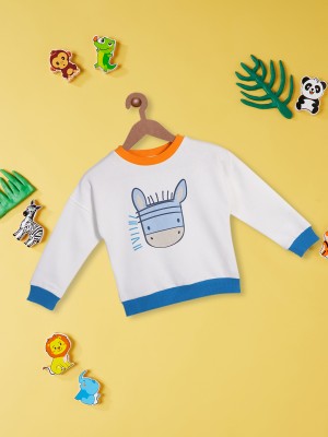 NautiNati Full Sleeve Graphic Print Baby Boys Sweatshirt
