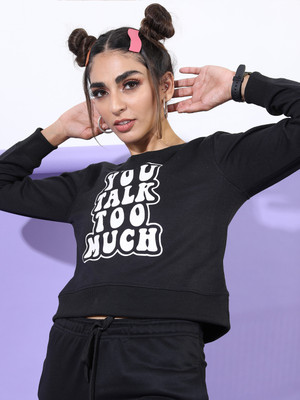 Tokyo Talkies Full Sleeve Printed Women Sweatshirt
