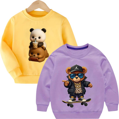 Dollyapparels Trend Full Sleeve Graphic Print Boys & Girls Sweatshirt