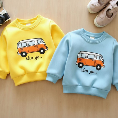 YAKFIT Full Sleeve Solid, Printed, Graphic Print Boys & Girls Sweatshirt