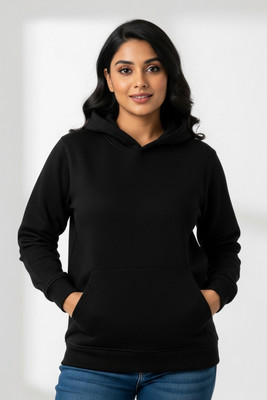 BRATMA Full Sleeve Solid Women Sweatshirt