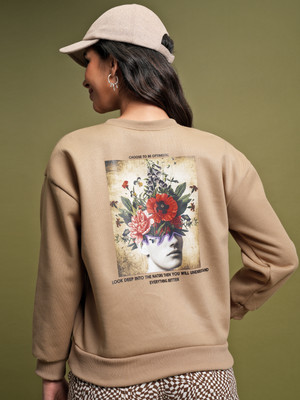 Tokyo Talkies Full Sleeve Printed Women Sweatshirt