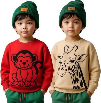 HouseOfCommon Full Sleeve Graphic Print Boys & Girls Sweatshirt