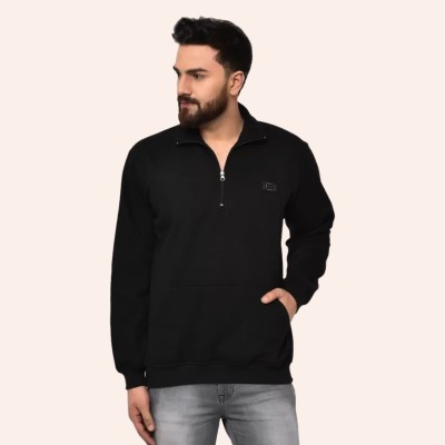 eela collection Full Sleeve Solid Men Sweatshirt